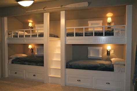 Quad Bunk Beds Inspired By Others On Pinterest Bunk Beds Built In