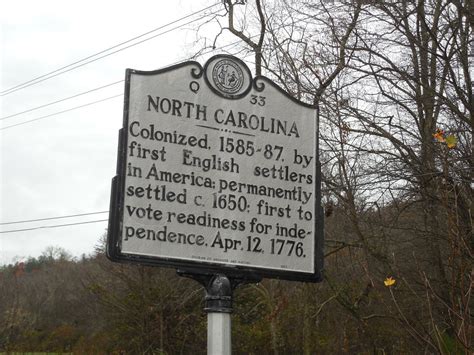 North Carolina Historic Marker Nc Hwy 60 At The Nc Ga Stat Flickr