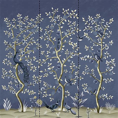 Birds Of Happiness Chinoiserie Mural Wallpaper