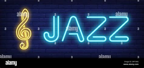 Jazz Neon Sign Stock Vector Image And Art Alamy