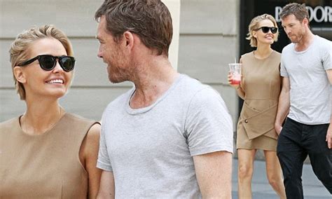 Lara Bingle And Husband Sam Worthington Put On An Affectionate Display In New York Daily Mail