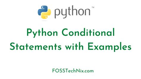 6 Python Conditional Statements With Examples