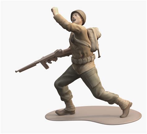 Ww2 Soldier Running Png Transparent Png Kindpng