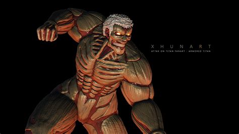Armored Titan Fanart Enjoy The Vicious Armor And Raw Flesh Of The