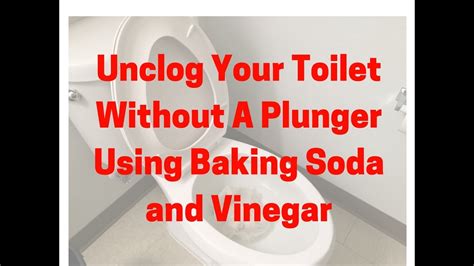 Instead, use gentle cleaning products like baking soda, vinegar, and warm water at least once a week. know when to call in a professional. Unclog Your Toilet Without a Plunger Using Baking Soda and ...