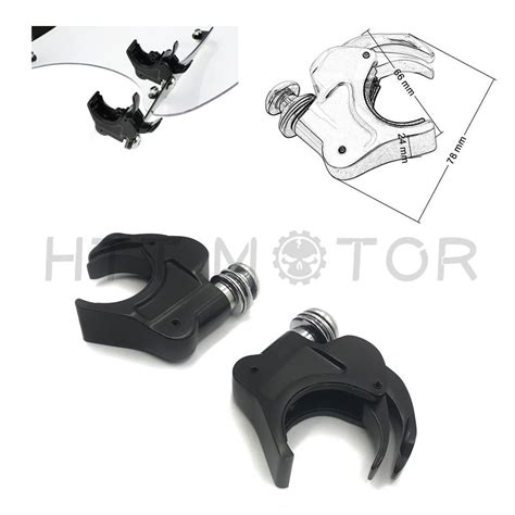 39mm Forks Windshield Windscreen Clamps Fit Harley Sportster Xl Xlh Dy
