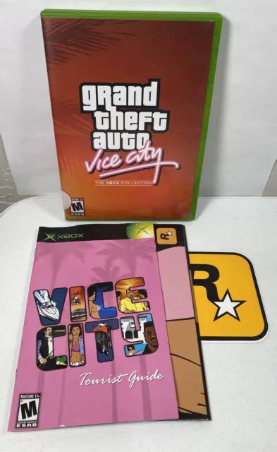 Xbox Collection Grand Theft Auto Vice City Complete W Poster Sticker Picclick