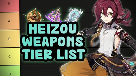 Shikanoin Heizou Catalysts Tier List Genshin Impact Weapons Youtube
