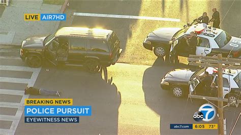 Stolen Vehicle Suspect Leads Authorities On Chase In South Los Angeles