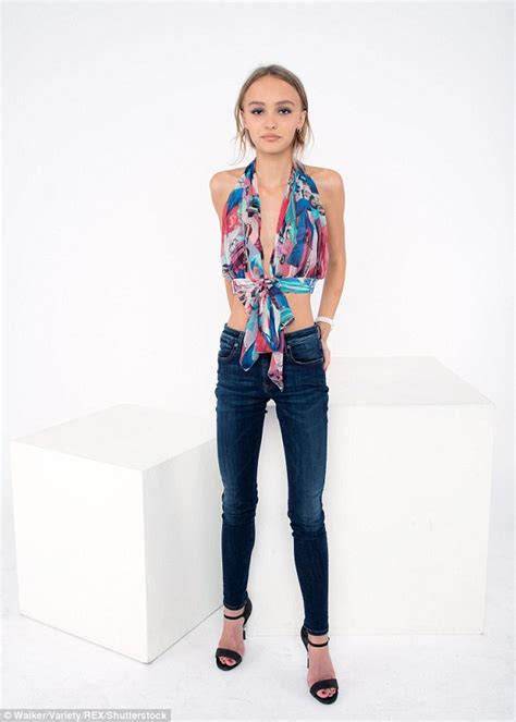 Lily Rose Depp Wears Plunging Floral Halter Top At Tiff Daily Mail Online