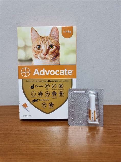 Promo Advocate Cat Obat Kutu Kucing Kecil Tetes 4 Kg Tube 04 Ml Small