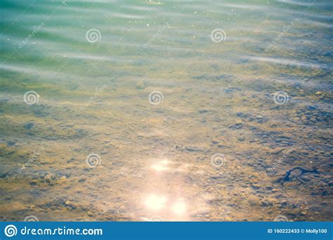 Glistening Lake In Autumn Blue Lake Blue Background Water Stock