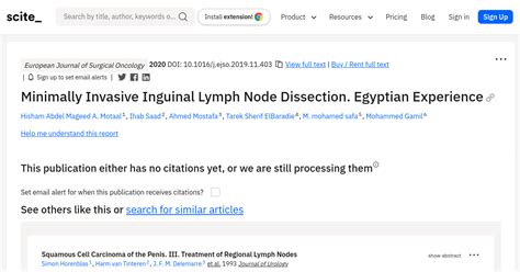 Minimally Invasive Inguinal Lymph Node Dissection Egyptian Experience