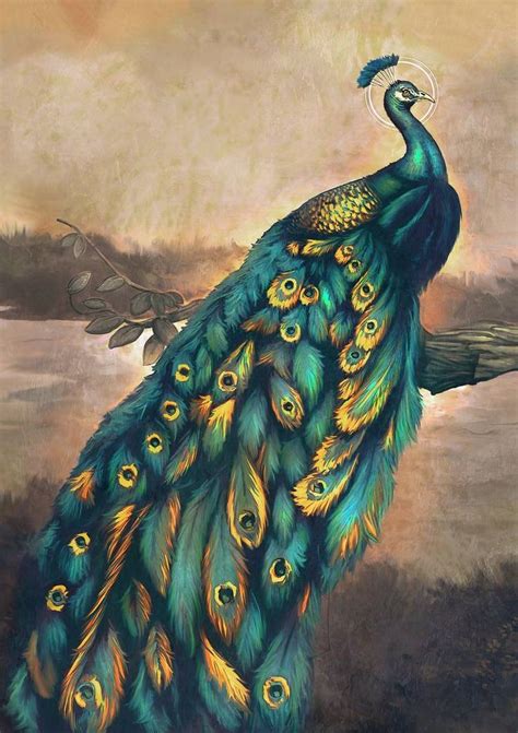 Peacock By Lucirgo On Deviantart Art Painting Peacock Wall Art