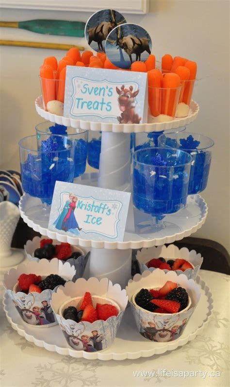 Frozen Themed Party Food