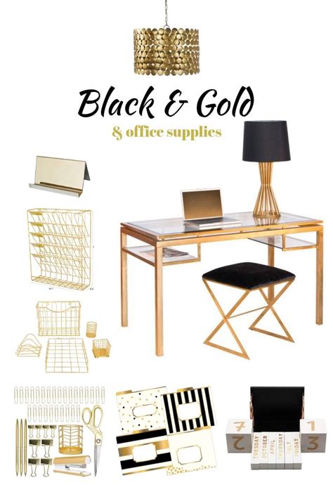 Black And Gold Office Furniture Anya Nicholson