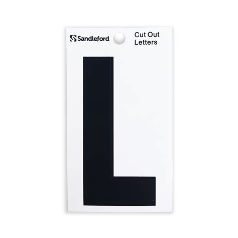 Sandleford 85mm Black Cut Out Self Adhesive House Letter L Bunnings