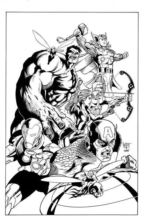 Hunt Avengers Inks By Madman1 On Deviantart