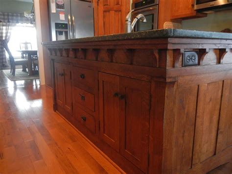 Custom Made Arts And Crafts Style Kitchen Island By Pauls Green Barn