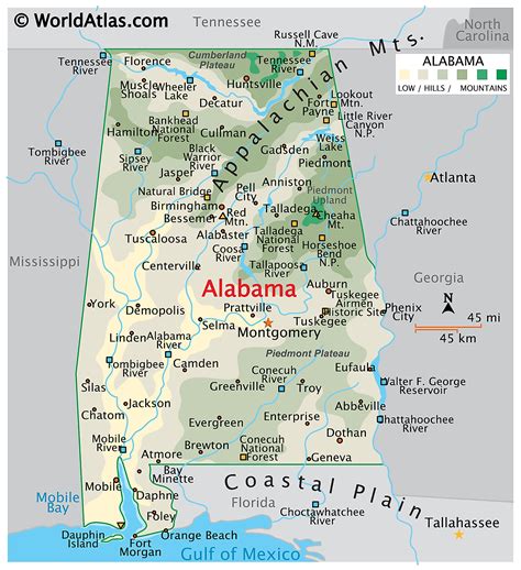 Alabama Free Map Printable Map Of Alabama Printable M