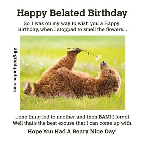 Anyone With A Sense Of Humor Will Appreciate This Silly Belated Birthday Card Featuring The Hind