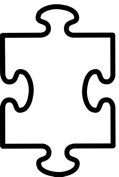 Printable Puzzles Puzzle Piece Template And Pieces On Clip Art Clipartix
