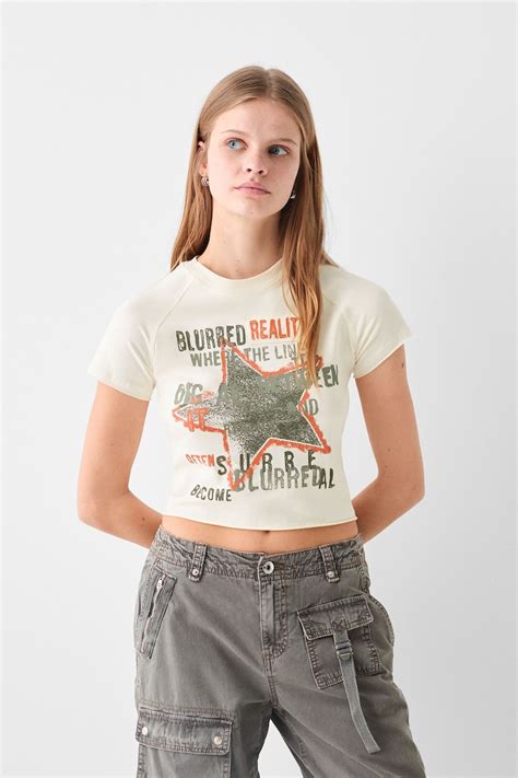 Koszulki Damskie Z Krótkim Rękawem Nowa Kolekcja Bershka