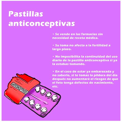 Pastillas Anticonceptivas Métodos Anticonceptivos