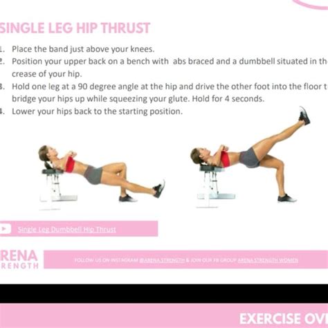 Single Leg Hip Thrust With Band By Donna Taylor Exercise How To Skimble