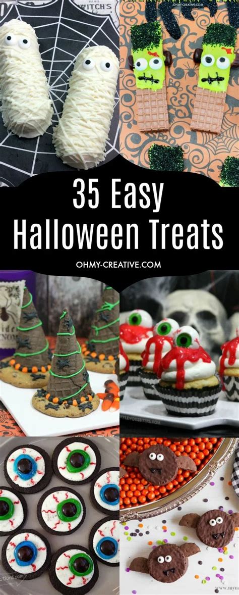 35 Cute Easy Halloween Treats You Can Make Today Scary Halloween