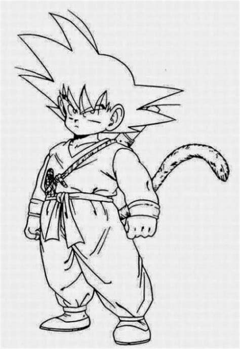 Colorea A Goku Dibujos Para Pintar Degoku Net