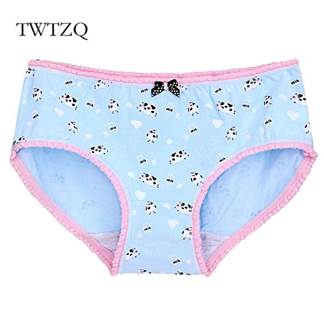 twtzq new cow cloud briefs underwear women cotton cute girl panties for ladies sexy soft