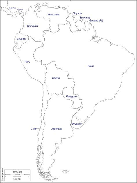 Mapa de Sudamérica para Colorear Dibujos e Imágenes de América del Sur para Niños tareas para