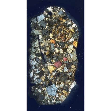 Meteorite Thin Section Nwa 4478 Brecciated Lodranite