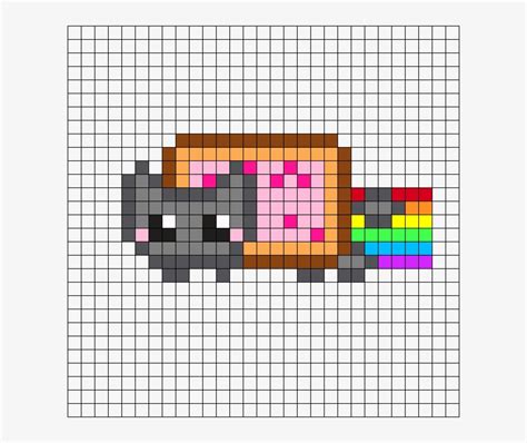 Vote To Approve Patterns Kandi Patterns Nyan Cat Pixel 32 32 Grid