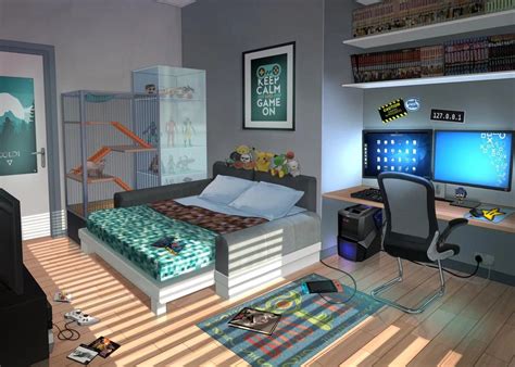 Anime Boy Bedroom