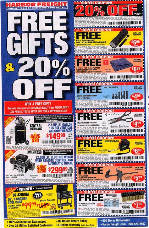 When you are doing the online purchase, simply stack your shopping cart with all the things you want. Free Printable Coupons: Harbor Freight Coupons