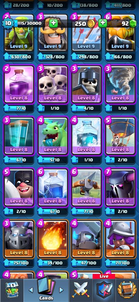 Selling Android And Ios Level 10 4 Legendary Cards 4000 Trophies Clash Royal Account