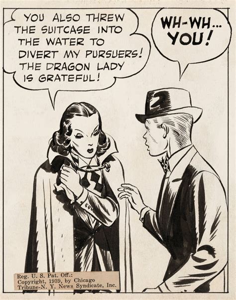 Hakes Terry And The Pirates 1939 Daily Strip Original Art By