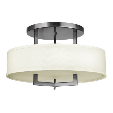 Hinkley Hampton Semi Flush Ceiling Light Moonbeam