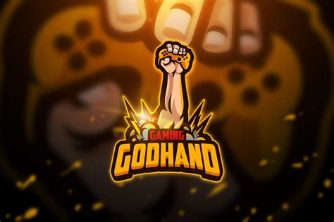 Godhand Mascot And Esport Logo By Aqr Studio On Dribbble