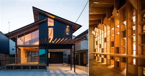 Yo Irie Architects Builds A Shelf Like Frame Inside A Japanese House To