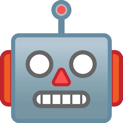 Open Robot Face Cartoon 2000x2000 Png Clipart Download