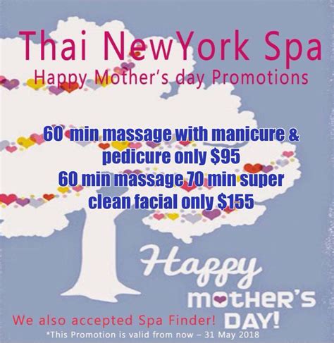 Best Affordable Thai New York Spa In Queens Mother Day Special Tell Your Mom How Much You