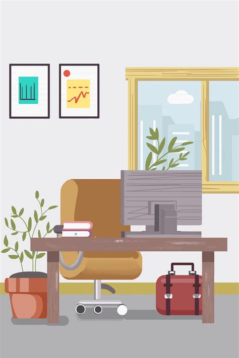 Cartoon Office Free Clipart Background Wallpaper Image For Free