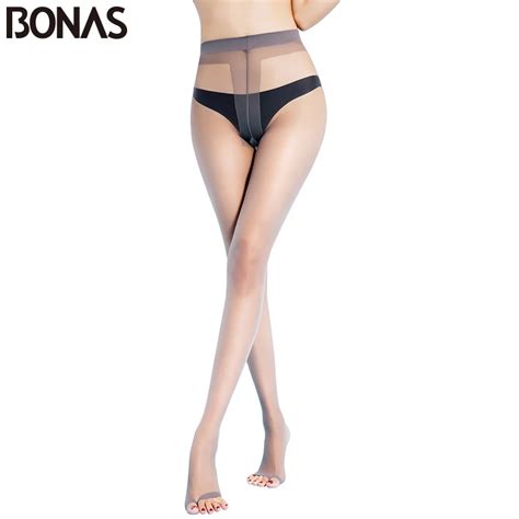 Bonas Summer Sexy T Crotch 15d Nylon Open Toe Tights Women Fashion Elasticity Pantyhose Girl
