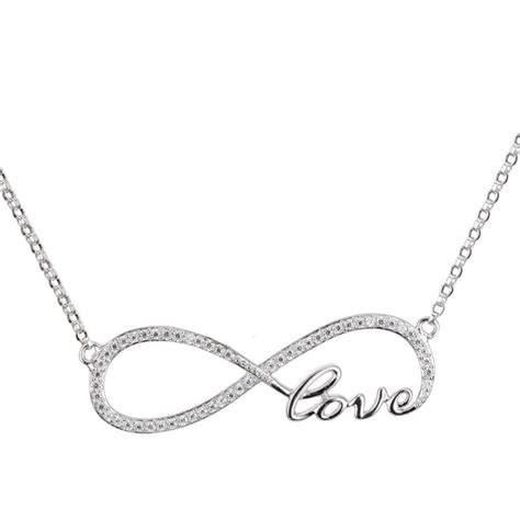 Cursive Infinity Love Necklace Elle Time And Jewelry