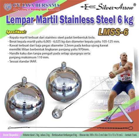 Lempar Martil Stainless Steel 6kg Lmss 6 Cv Jaya Bersama