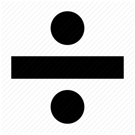 Division Symbol Clipart Sign Number Black Transparent