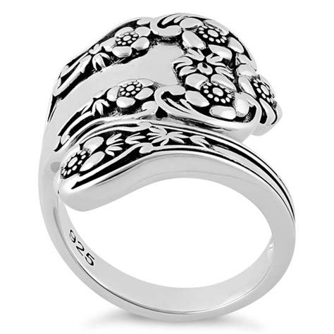 Sterling Silver Extravagant Flower Ring Wholesale Sterling Silver Rings